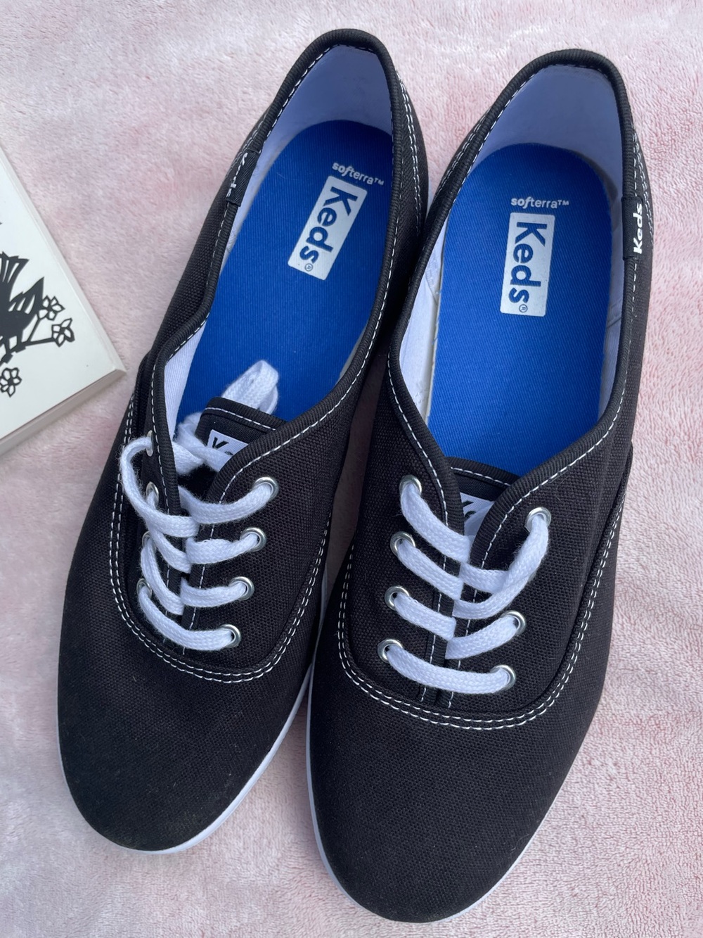 Keds Champion Originals Black Canvas Sneakers - Women's 8W (Like New)